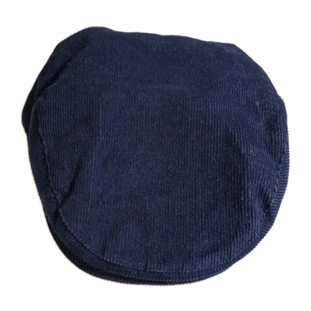 Original Penguin Navy Blue Corduroy Flat Cap - Munsingwear Men's Ivy Driving Hat